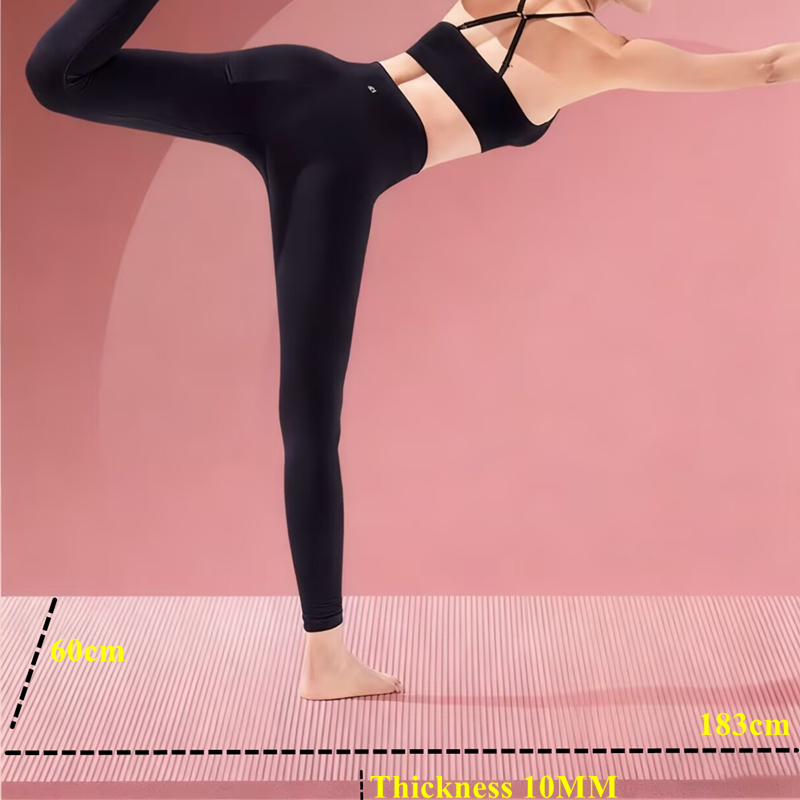 Pilates Yoga Mat Thickness - Training 183x60cm Antislip Training Indoor 20mm