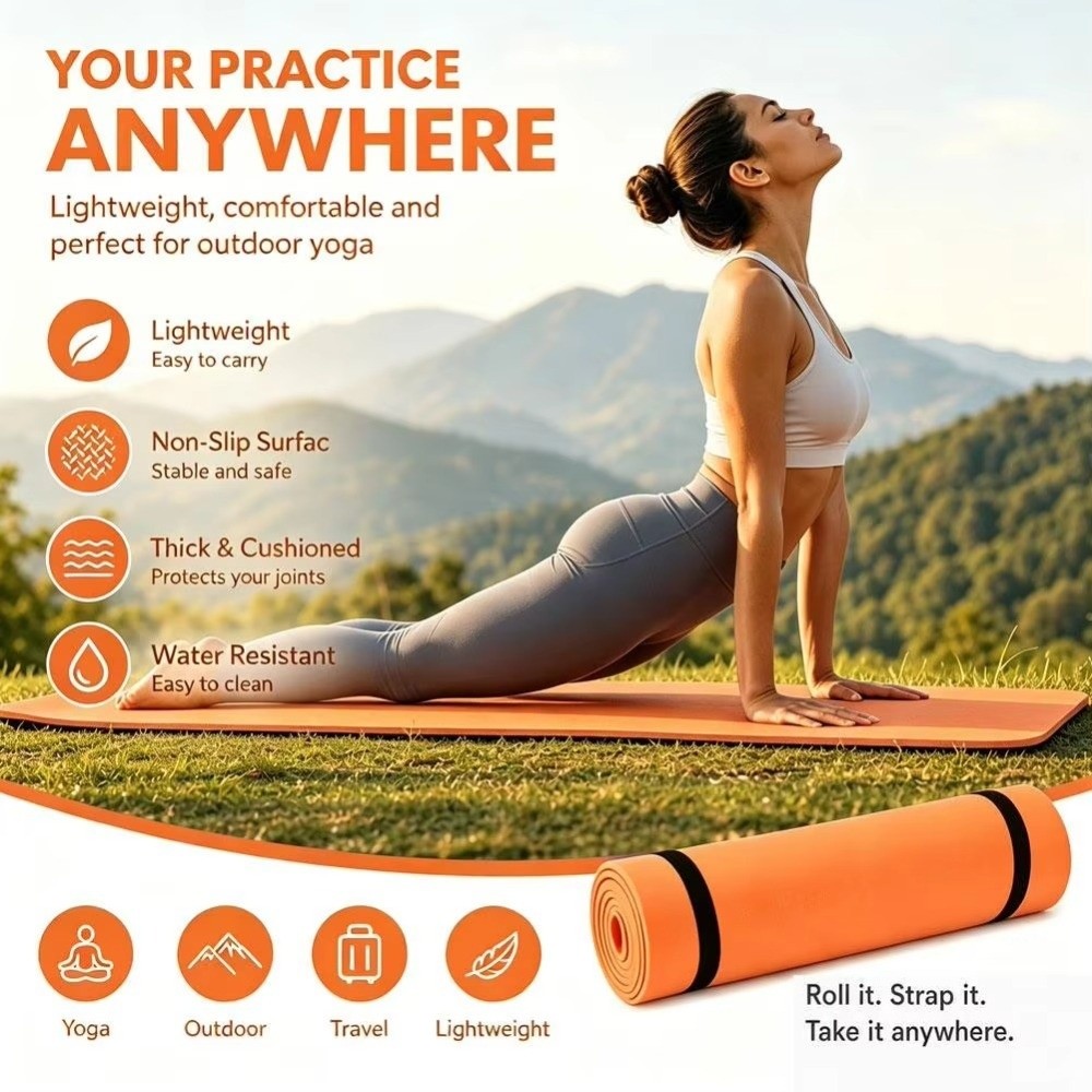 180×50cm Multicolor EVA Antisl - Pilates Yoga Mat Thickness recensie en prijs