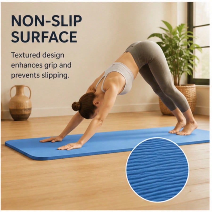 Extra brede 8mm TPE yogamat, a - Pilates Yoga Hiit recensie en prijs