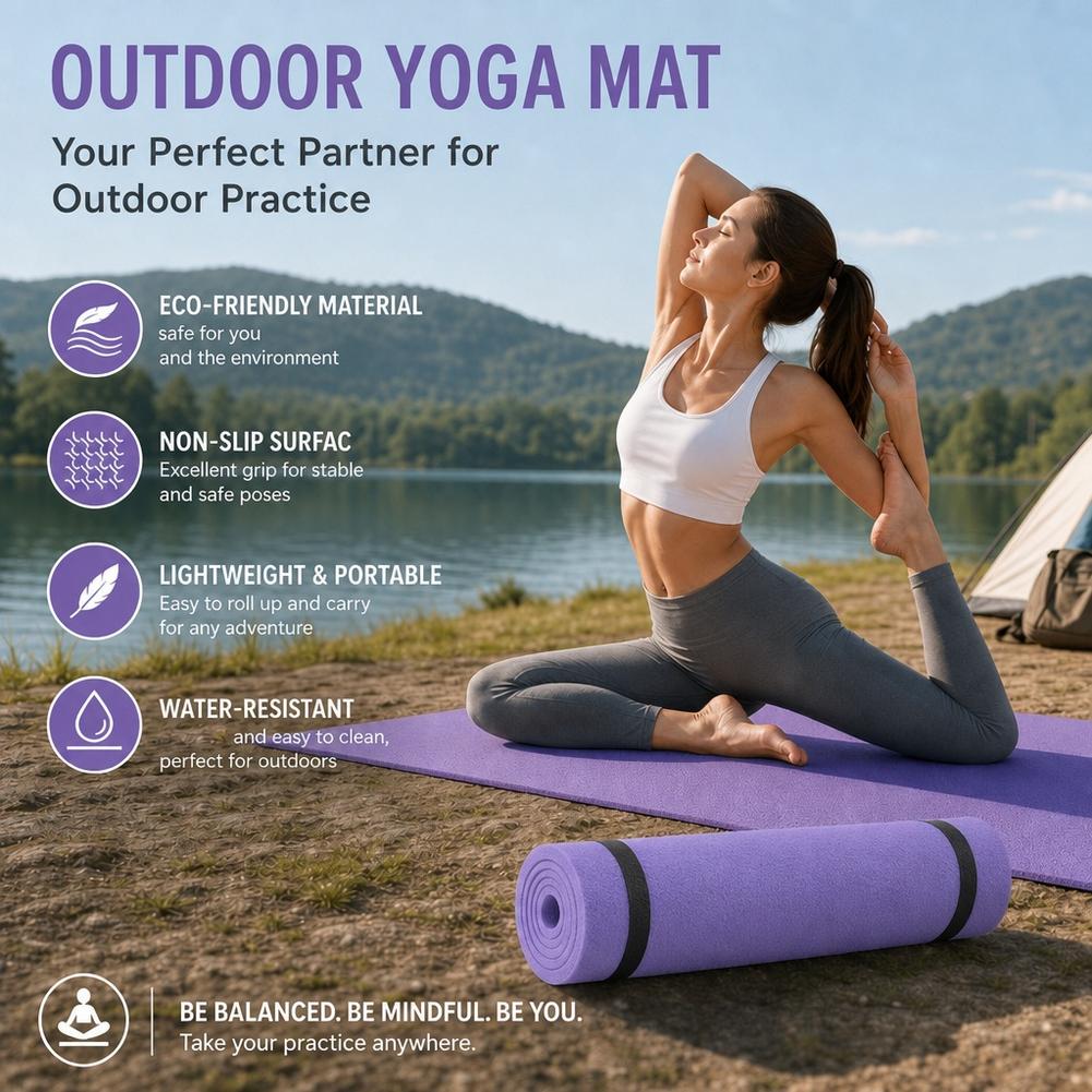 6 mm yogamat, antislip, lichtg - Pilates Yoga Mat Thickness recensie en prijs